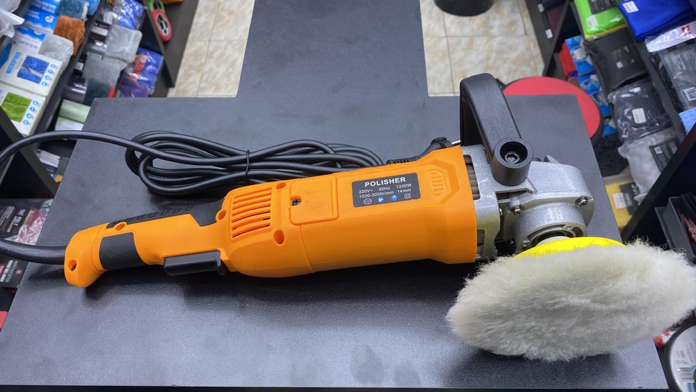 Polisher ротационная полировальная машинка 1200вт. 125мм.