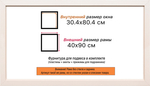 Рама 30x80 для картин и фотографий RP0441550-58