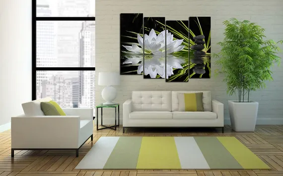 Модульная картина "Лотос"