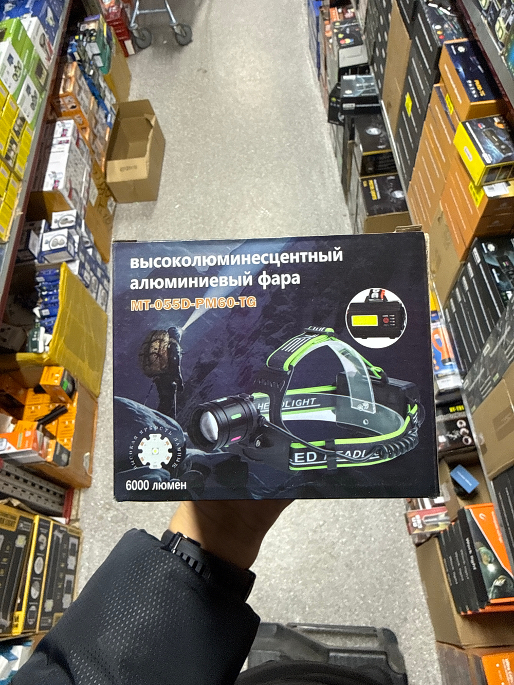 Налобный фонарик MT-055D-PM60-TG 055