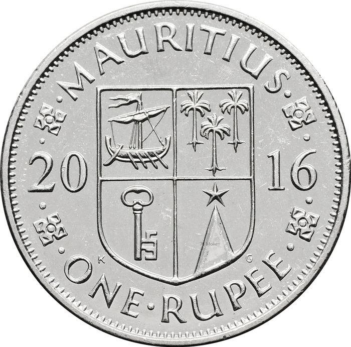1 рупия 2016 Маврикий
