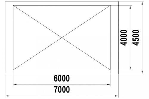 Теневой навес 24м2 ТН-4х6