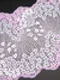 01-50 Кружево шантильи 22 см, лиловый/серый