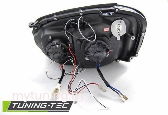 Передние фары angel eyes chrome для Subaru Impreza II GD 03-05