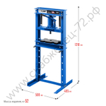 ЗУБР ПГД-12, 12 т, гидравлический пресс с домкратом и возвратными пружинами, Профессионал (43070-12)