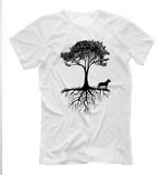 Футболка "Стафф у дерева"