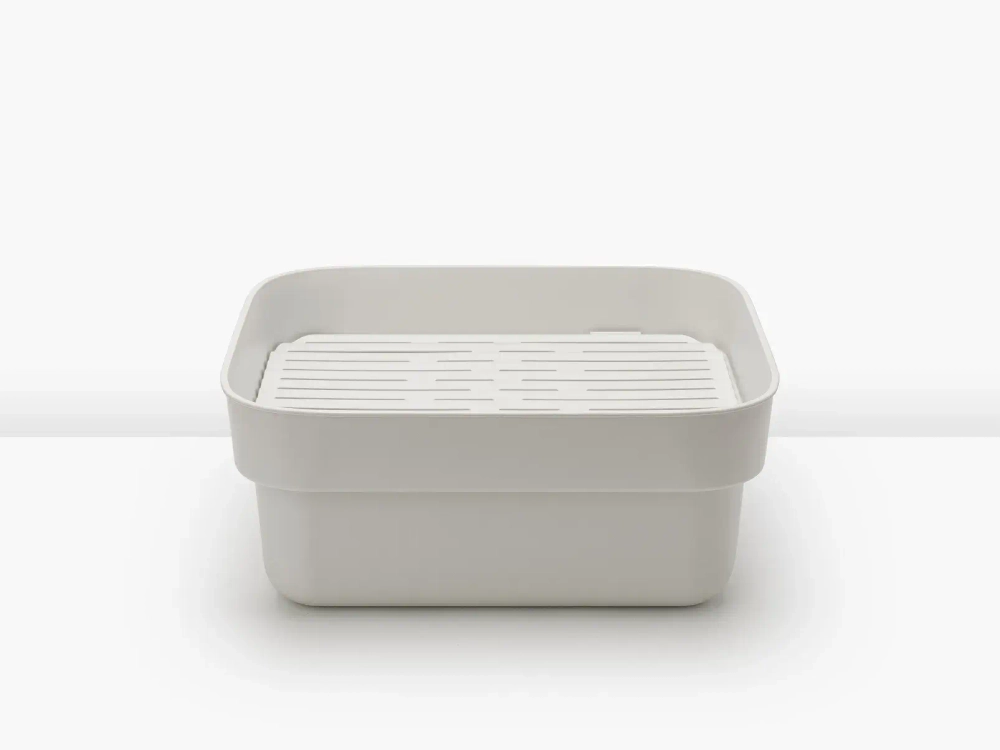 Brabantia Мойочный контейнер Sink Side с крылом для сушки, светло-серый