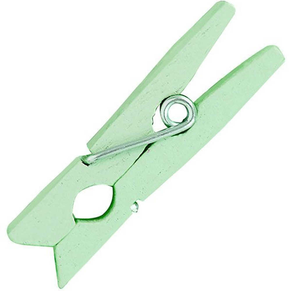 Прищепки-мини д/бокала[500шт];сосна;,L=30,B=8мм;бирюз. (Цвет: бирюзовый)