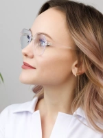 Очки для компьютера имиджевые защитные прозрачные нулевки