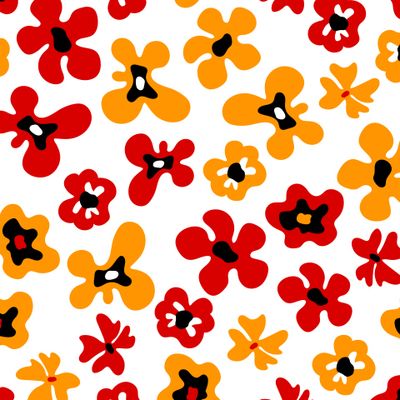 Цветы на белом