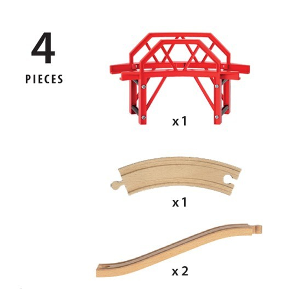 BRIO Изогнутый мост, 4 элемента