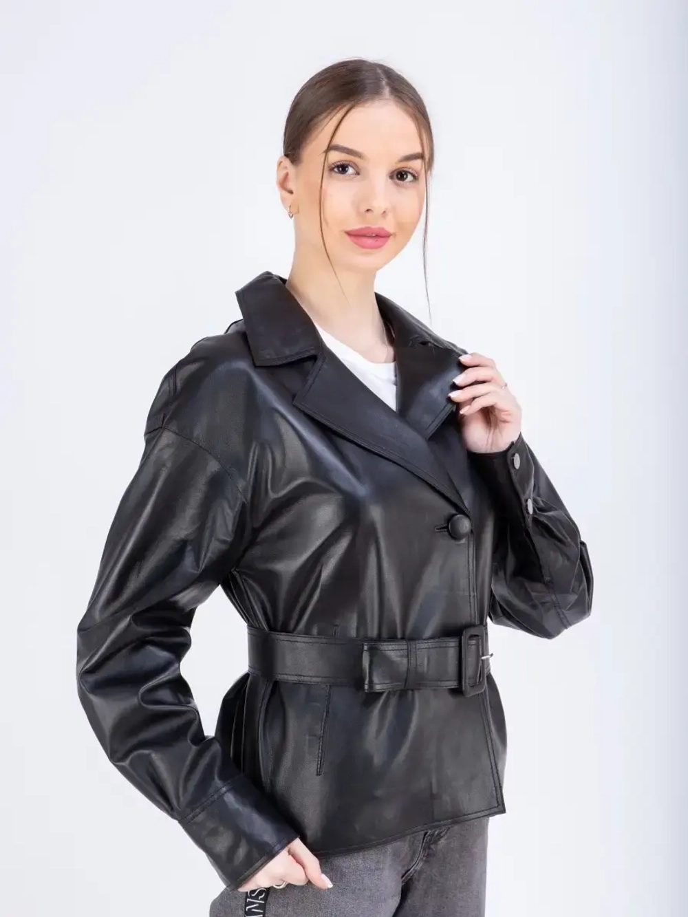 Куртка женская натуральная кожа, блейзер