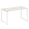 Metal System Стол письменный на О-образном м/к БО.СП-3 Дуб Наварра/Металл Белый 1400*720*750