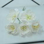 Цветок вишни бумажный на ножке, 2,5 см, цвет в ассортименте