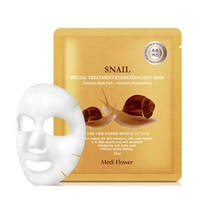 Маска для лица интенсивная с экстрактом улитки Medi Flower Special Treatment Energizing Mask Pack Snail 5шт