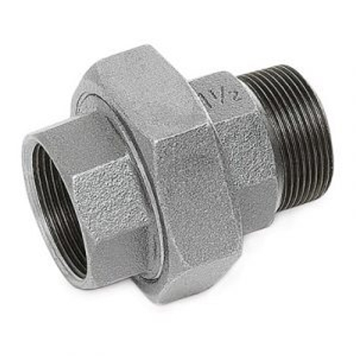 Соединитель чугунный оцинкованный разъёмный прямой "американка" внутренняя/наружная резьба