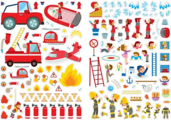 600 наклеек. Техника