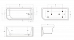 Ванна акриловая BelBagno BB712 160x73 белая
