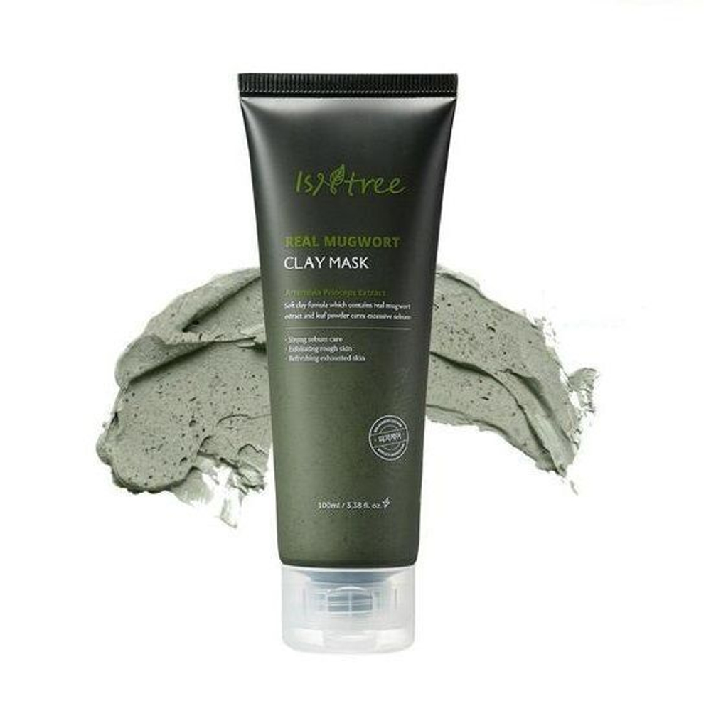 IsNtree Real Mugwort Clay Mask глиняная маска с экстрактом полыни для проблемной кожи (мини)