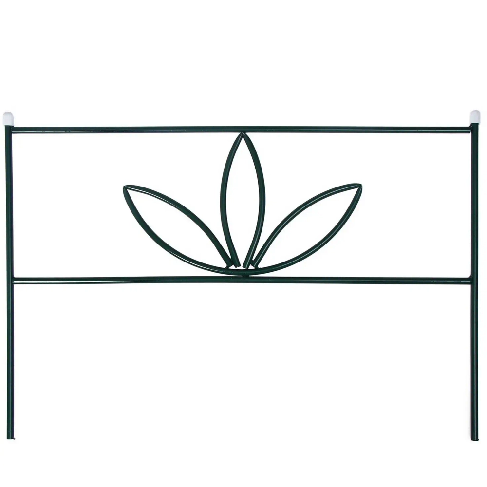 Заборчик садовый «3 лепестка» 45*67*335см (5 деталей)