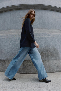 ZARA ДВУБОРТНЫЙ БЛЕЙЗЕР ОВЕРСАЙЗ, ПОЛОСКИ