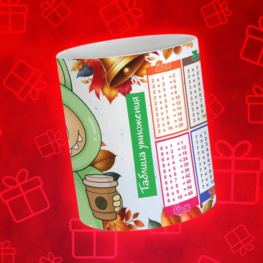 Лабубу с таблицей умножения