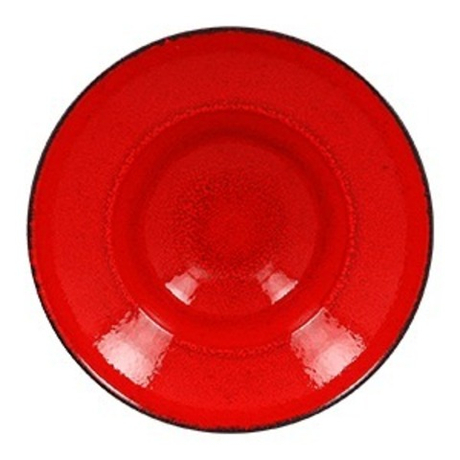 Тарелка круглая глубокая 23 см, 320 мл, цвет черный/красный, Fire, RAK Porcelain