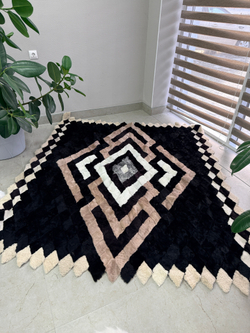 Покрывало меховое ковер из шкуры овчины