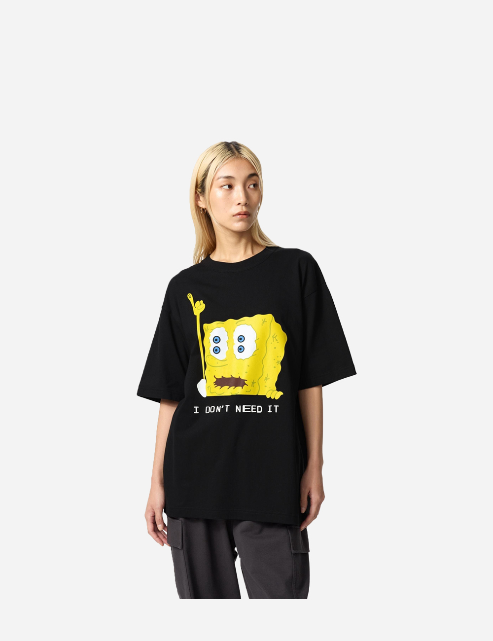 Uniqlo Sponge Bob Need White Tee (477915)