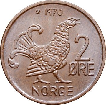 2 эре 1970 Норвегия