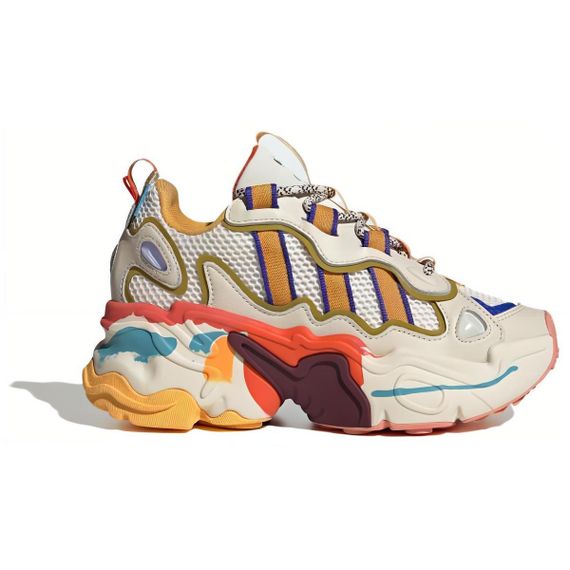 adidas originals Ozthemis Толстоподошвенные кроссовки Низкие Топ Бежевые Белые Коричневые Женские