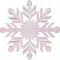 Снежинка из пенофлекса Резная 300 мм., белый, ПромЕлка (CP-300White)