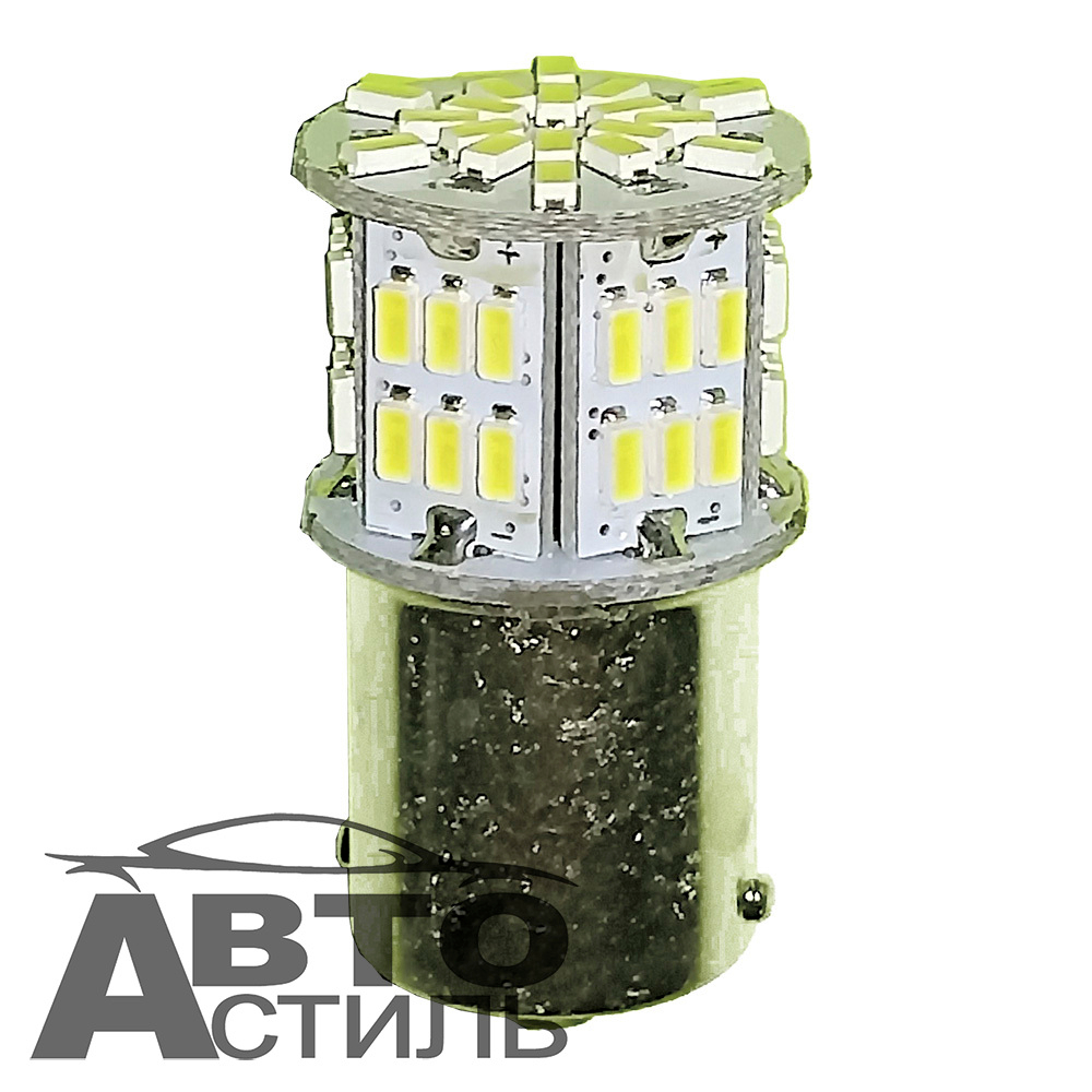 Светодиод 12V T25   54SMD 3014 WHITE (1конт)