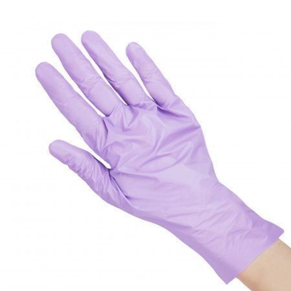 Перчатки Elegreen TPE эластомер одноразовые (фиолетовые), XS