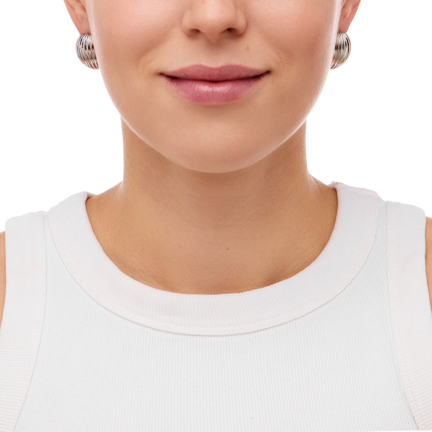 Серьги Round Shell Earrings – Silver