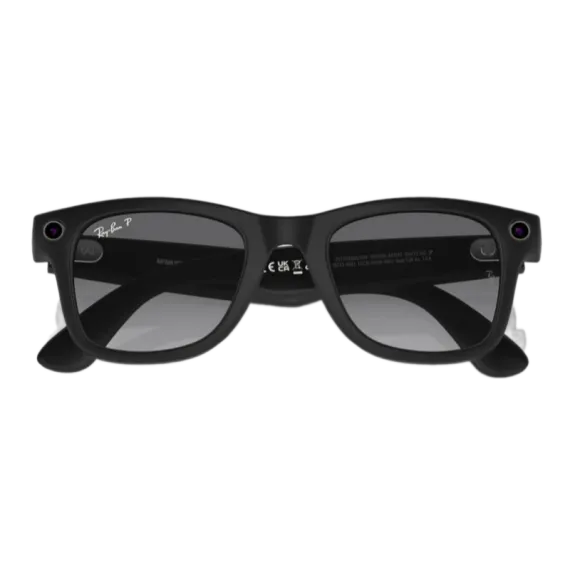 Умные очки Ray-Ban Wayfarer Gen 2 RW4012 Matte Black / Polar Gradient Graphite (Матовая чёрная оправа, линзы поляризованные графитовый градиент), размер L