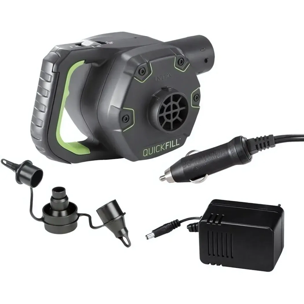 Насос электрический Quick-Fill Rechargeable,12В/220В, с аккумулятором,Intex (66642)