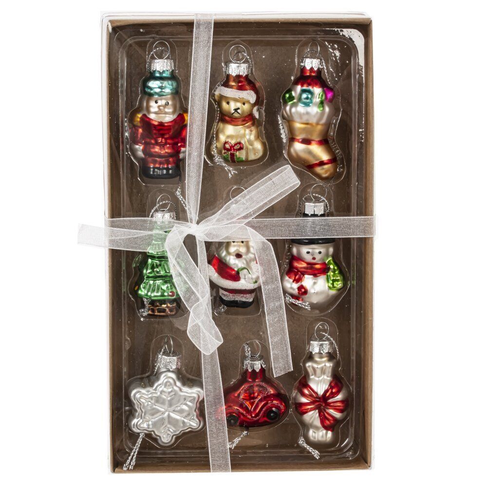 GAEM Набор из 9шт: Украшение новогоднее "Ассорти", 6в., L12,5 W22 H4 см, 6в.