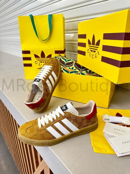 Женские кеды Gazelle adidas x Gucci