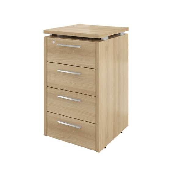 Тумба приставная Дублин ДБ44.С (4 ящика с змамком) 450х450х750