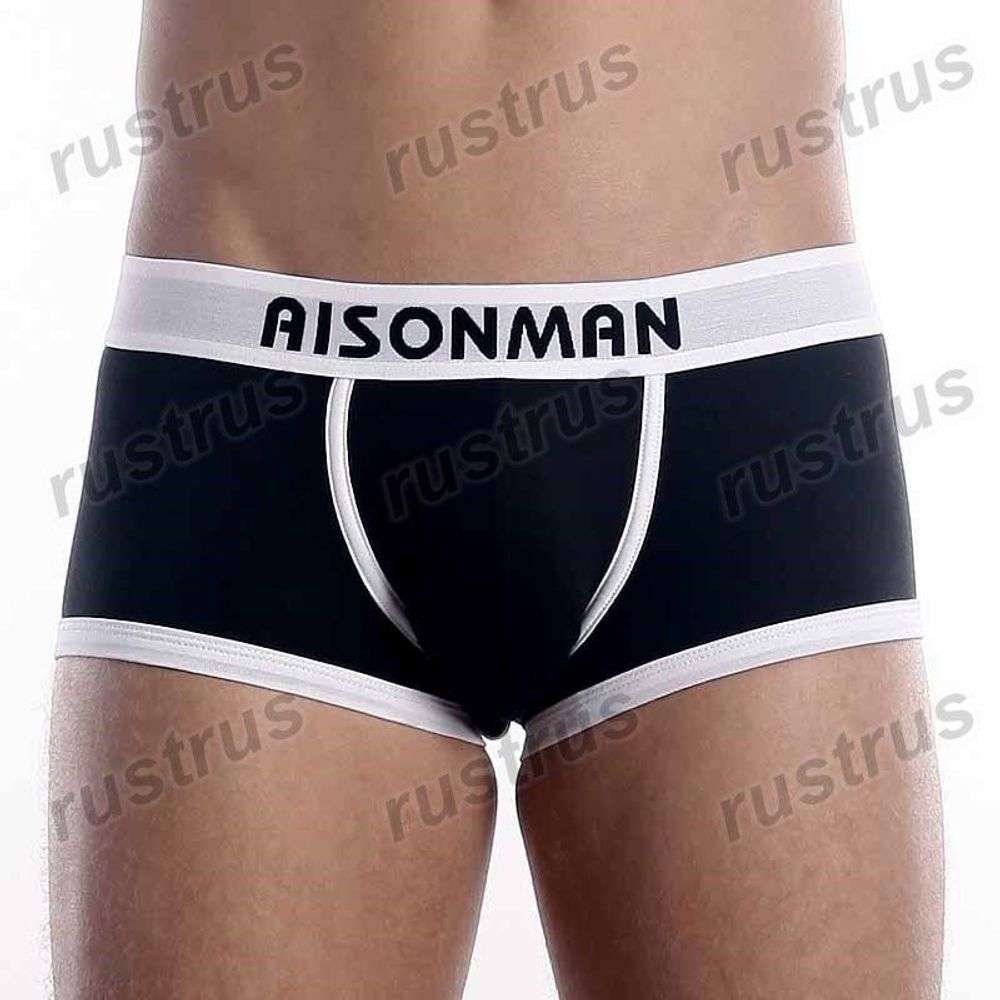 Мужские трусы хипсы черные Aisonman