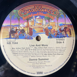 Винтажная виниловая пластинка LP Donna Summer Live And More (Германия 1978)
