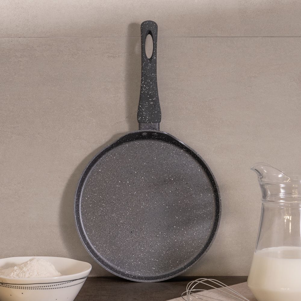 СКОВОРОДА БЛИННАЯ AGNESS С АНТИПРИГАРНЫМ ПОКРЫТИЕМ, 24Х2СМ, ИНДУКЦИОННОЕ ДНО