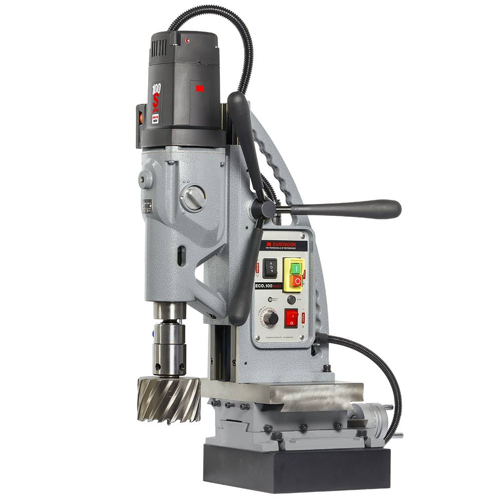 Euroboor ECO.100S+/CT Cтанок cверлильный на магнитном основании, _ 12-100 мм, с системой позиционирования сверла