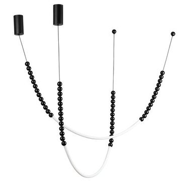 7149/24CL HIGHTECH ODL26 221 светильник черный/акрилл/металл IP20 LED 25W 1600Лм 3500K 300° 220V MONELLA