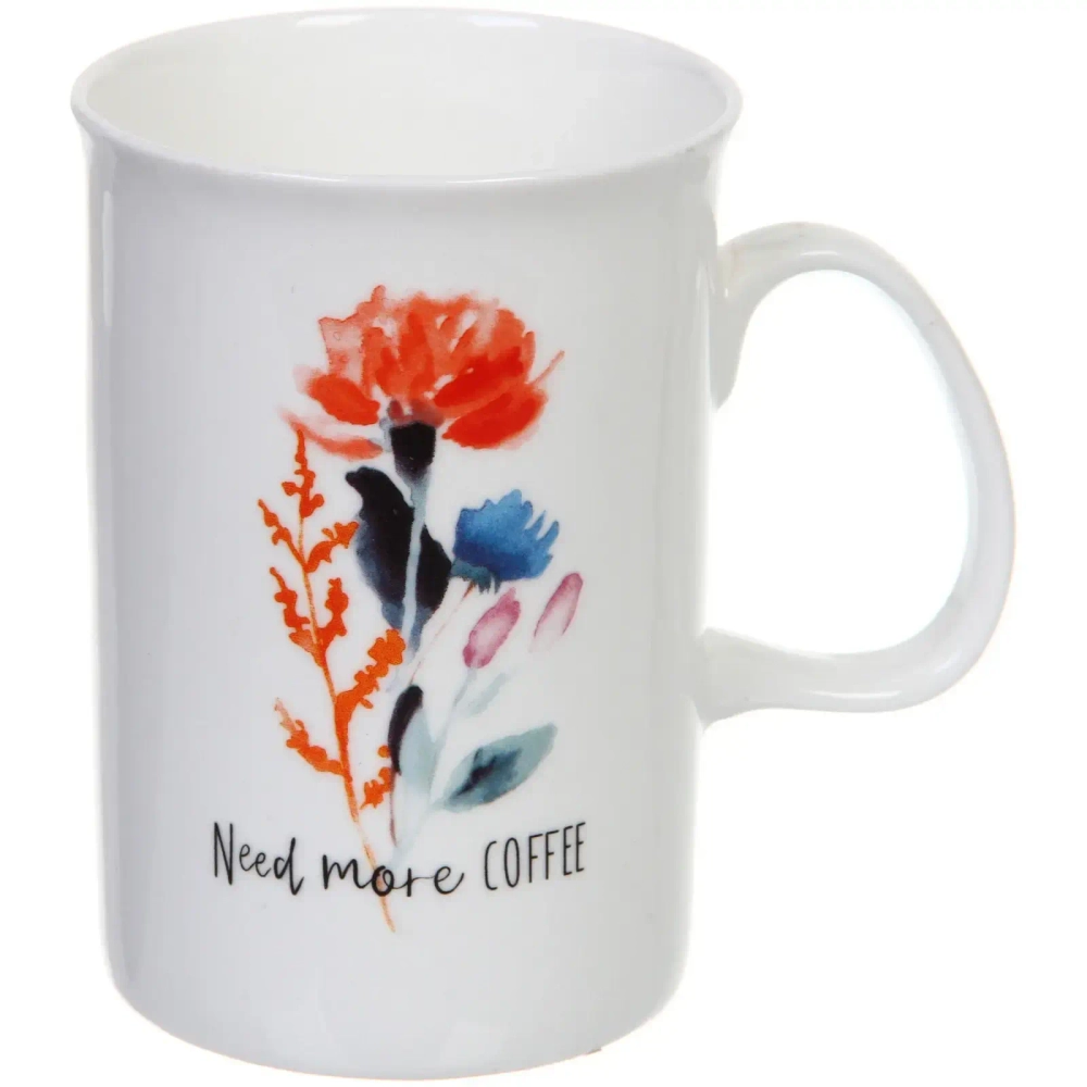 Кружка фарфоровая 330мл «Акварель»