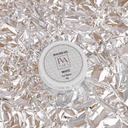 Моделирующий гель Foil Flakes WHITE, IVA NAILS, 15гр