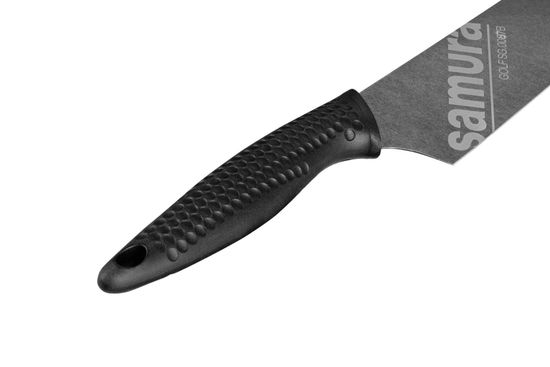 Нож кухонный Samura GOLF Stonewash Гранд Шеф 240 мм, SG-0087B/K