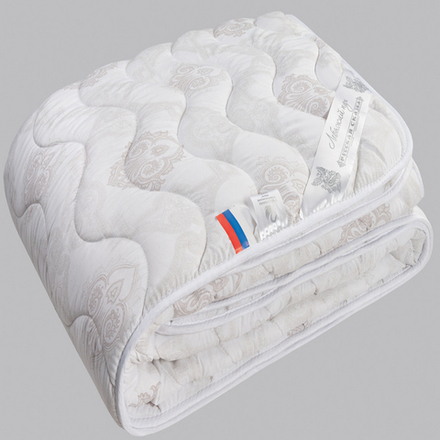 Одеяло "РУ. ЛЕБЯЖИЙ ПУХ" Русская сказка, облегчённое, плотность 150 г/м2, тик 100% хлопок, Россия.