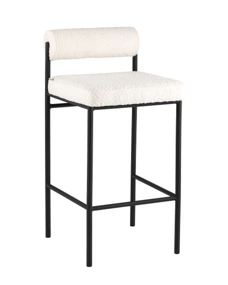 Стул полубарный Балла букле молочный